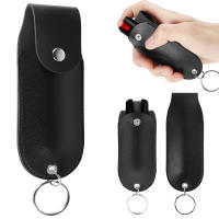 Funda De Cuero PU Para Spray De Pimienta Mini Portátil Soporte De Cuero Para Defensa Personal Con Llavero Holster De Spray De Pimienta - details 0