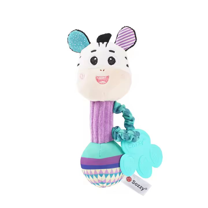 Juguetes De Rattler Para Bebés Peluche Animal Suave Con Sonido Y Textura Sensory Soothing Para Niños Y Niñas Regalos De Cumpleaños - 1