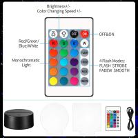 Juego De 4 Piezas De Esqueletos De Acrílico Claros Con Base De Lámpara Y Control Remoto Y Cable USB Para Artesanía De Navidad Luz Nocturna Para Habitación - details 3