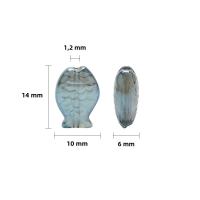 30 Pcs Colgantes De Pez Pequeño De Cristal 10x14mm Cuentas De Vidrio Facetadas Para DIY Pulseras Collares Accesorios De Joyería - details 1