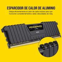 Corsair Vengeance LPX - Memoria Módulo Interna de 8 GB (1 x 8 GB) DDR4 2400 MHz, Color Negro - CMK8GX4M1A2400C16 - details 1