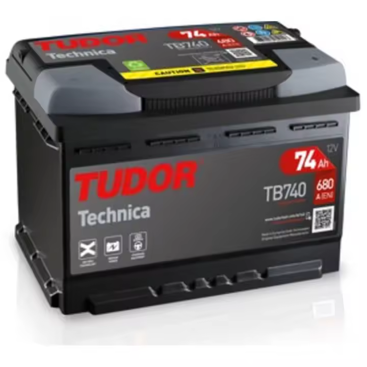 Tudor TB740 bateria de coche 12V 74Ah 680A, Gama Technica. - 1