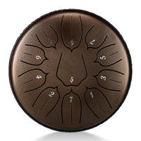 Hluru Glucophone Trompeta De Acero 6 Pulgadas 11 Notas Drum D5 Eterno Para Principiantes Handpan Instrumentos Musicales Multifuncionales - details 4