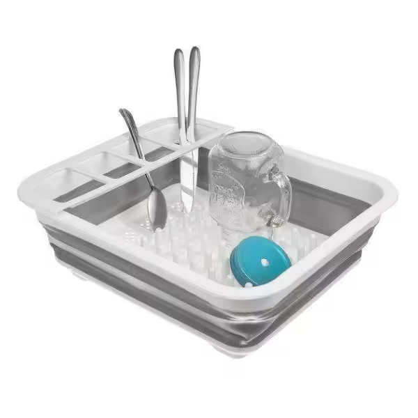 Foldable Dish Rack with Smart Drainage - Caravan Rack multicolor - 1