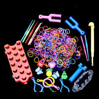 Kit De Tejido Con Lazo De Goma Para DIY Máquina De Tejer Extensión De Pulseras Marco De Tejer Bandas Gancho Artesanías Y Manualidades Juguetes DIY - details 10
