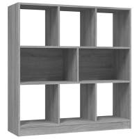 vidaXL Estantería madera contrachapada 97,5x29,5x100 cm Blanco, Negro, Roble Sonoma Mueble Almacenaje Estantería para Oficina, Estudio, Dormitorio Estantería/Librería/ mueble de Almacenamiento - details 0