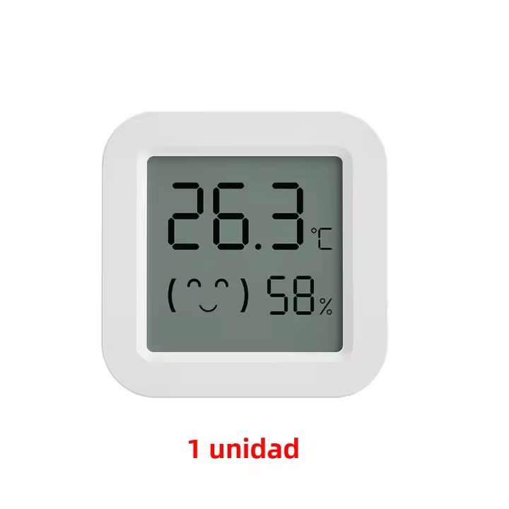 Sensor De Temperatura Y Humedad Mini Con Pantalla LCD Compatible Con APP Bluetooth Control Remoto Termómetro Y Higrómetro Tuya - 1