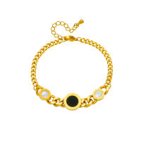 Pulsera De Acero Inoxidable 316L Con Numeros Romanos Redondos Para Mujer Y Niñas Pulsera De Cadena De Enlace Moda Regalo Para Fiesta - details 10