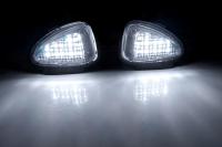 Luces LED under Mirror Para VW Golf MK6 Jetta MK4 Passat Eos Sharan Touran Tiguan Blanco Xenón 6000K Impermeables 12V Directo Reemplazo - details 7