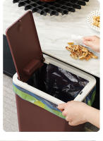 Bandeja De Papel Nordic Press Tipo Con Tapa Y Odorless Rectangular a Prueba De Fugas Para Baño Y Cocina Acero Inoxidable Para Oficina Y Uso Doméstico - details 6