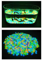 100Pcs Decoraciones De Piedra Noctilucentas Artificiales Para Acuario Jardín Vaso 13x17cm Resina Colorida Lumínescente Decoración Para Pared - details 5