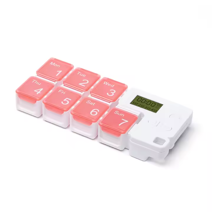 Caja De Alarma Para Medicamentos Electrónica With Recordatory Semanal - 1
