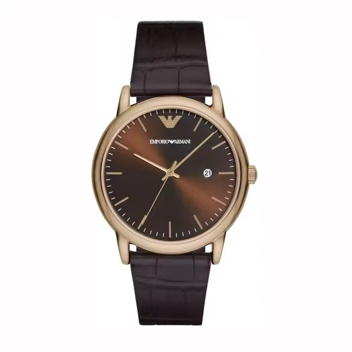 Emporio Armani Reloj Analógico para Hombre de Cuarzo con Correa en Cuero AR2503 - 1