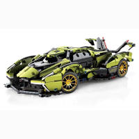 Bloques De Construcción De Coche Deportivo T1005 Electroplata Dorada 1:14 1309PCS Juguete Tecnológico De Carreras Para Adultos Y Niños - details 6