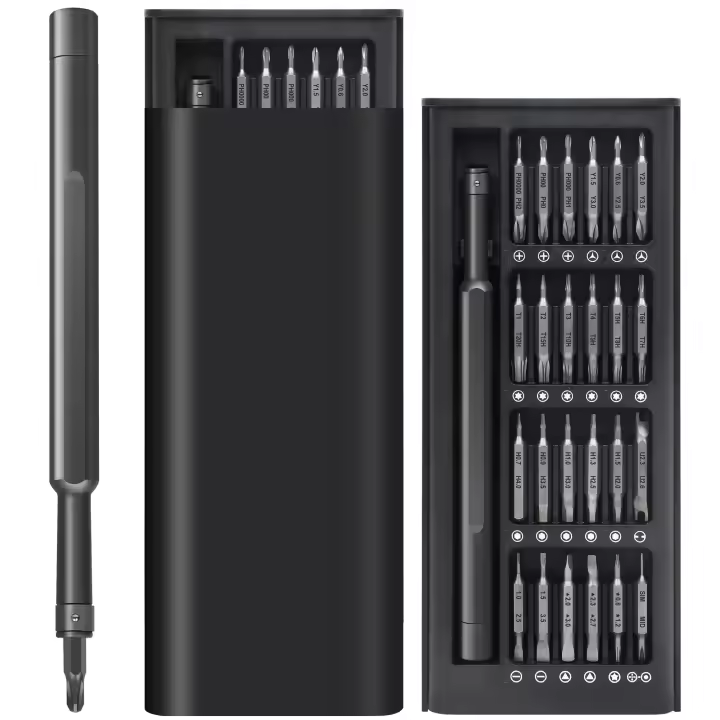 Juego De Destornilladores Precisos 49 En 1 Phillips TORX Magnético Para Reparación De Laptops iPhone PC MacBook Tablets Relojes Kit De Herramientas Multifuncional Antideslizante De Acero Cromo-vanadio - 1