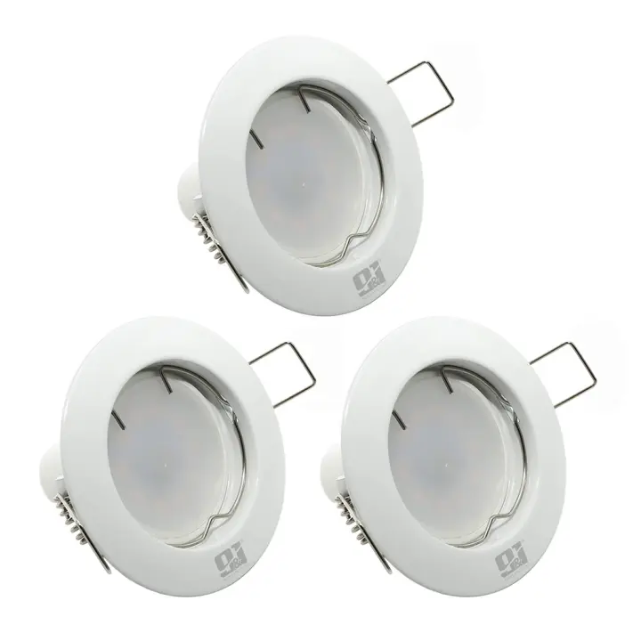 ORION91 Pack x 6 unidades FOCO LED FIJO 85mm Blanco 5w 375lm GU10 120º 4000k 15000h NINE&ONE CJ.6 - SpazioLuzio - 1