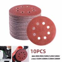 10pcs Disco De Arena 125mm 5 Pulgadas 8 Agujeros Adhesivo Bloque De Abrazo Para Bricolaje Madera Metal Pulido Orbal Sándwich - details 1
