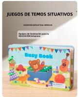 Libro De Actividades Para Niños 1pc Enseñanza Montessori De Pegatinas Y Operaciones De Papel Tablero De Operación Libro De Aprendizaje Para Bebés Y Niños - details 3