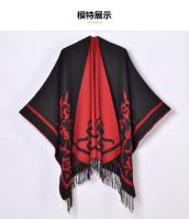 Nuevo chal original para mujer con foto de viaje, cárdigan cálido informal de moda para otoño e invierno con capa resistente al frío - details 1