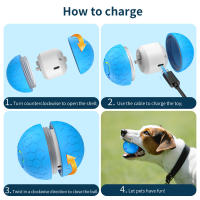 Bola De Juguete Inteligente Para Perros Y Gatos Bola Rodante Automática Con Luz RGB Juguete Interactivo Para Mascotas USB - details 7