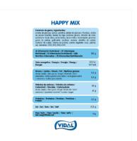 VIDAL Happy Mix bolsa de 1Kg aprox 155 uds Mix de golosinas con deliciosa cobertura de azúcar.Sabor a Sandía, malocotón, plátano, fresanta-nata y manzana. sin gluten  sin grasa sabor original Vidal garantizado - details 2