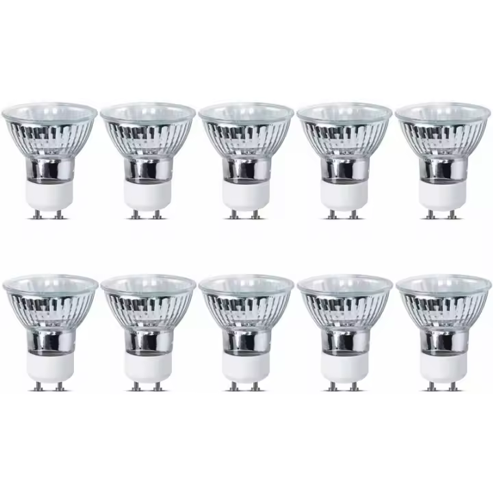 Bombillas halógenas GU10 de 35 W regulables, focos GU10 de 220-240 V, 360 lm, 2700 K, blanco cálido, diámetro de 5 cm, paquete de 10 H219 - 1