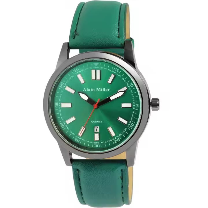 Reloj Alain Miller® Hombre Verde com Data em Pele Sintética - 0255 - 1