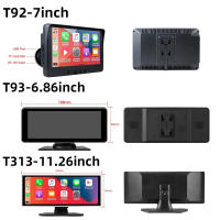 Jansite Reproductor Multimedia Universal Para Coche Con WiFi Carplay Android Auto MP5 FM AUX Cámara Soporte Compatible Con Varios Modelos - details 2
