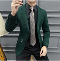 Chaqueta De Patoleta Verde Rayada Para Hombre Alta Calidad Moda Senior Primavera Otoño Casual Elegante Para Negocios - details 13