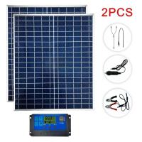 Kit De Placa Solar Fotovoltaica 1000W 500W 12V Con Controlador De 100A Para Baterías Rápidas Adecuado Para Hogares Camping RV - details 10