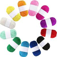 12Pcs Hilo De Acrílico Para Tejer Inicio Ideal Para Proyectos Pequeños Y Manualidades Para Niños Material Polyester - details 12