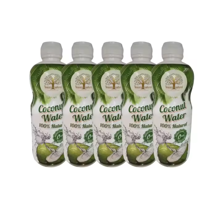 12  Y 6 Botellas de  COCONUT WATER  500ML Y , 5 bottelas de 1L  TESORO AGUA DE COCO 100% NATURAL - 1