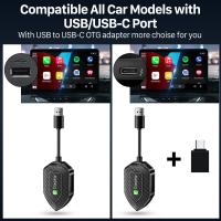 Magic Link CarPlay Pro, miniadaptador inalámbrico CarPlay 2 en 1 y adaptador inalámbrico Android Auto para automóviles con CarPlay cableado de fábrica a partir de 2016 - details 1
