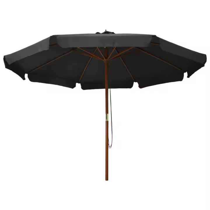 VidaXL Sombrilla de jardín Doubert ventilación + doble polea Ø48 mm - 1