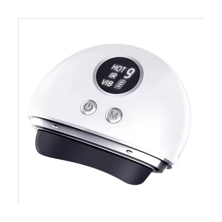 Tablero de raspado eléctrico, compresa caliente de Piedra Roja Bian, vibración de alta frecuencia, Lifting Facial, relajación, masaje Guasha - 1