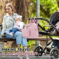 Bolso de mano para pañales, gran capacidad, impermeable, para mamá, de viaje, con caja para chupete y cambiador. - details 6