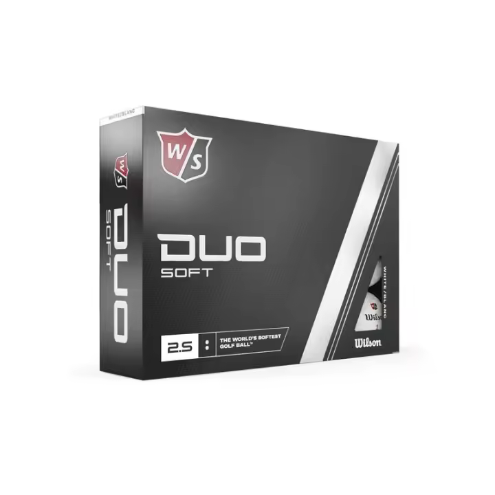 Wilson - Paquete de 12 Bolas Wilson DUO SOFT - La pelota de golf más blanda del mundo - Color Blanco - 1