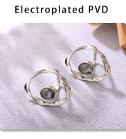 Anillos abiertos grandes de acero inoxidable para mujer, Material de cobre con diamantes de imitación, anillos redondos para dedo, joyería resistente al agua, colgante de plata dorada, anillo giratorio geométrico para dedo, anillo Simple para mujer - details 7