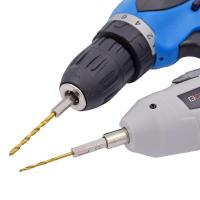 Juego De 13 Piezas De Brocas De Tornillo Hexagonal Platinadas Con Cabezal De Titánio Para Amoladora Eléctrica 1.5-6.5mm Herramienta De Perforación Y Reamado Para Madera - details 7