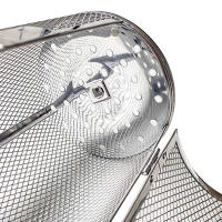 Cesta Giratoria De Acero Inoxidable Para Barbacoa Y Café Herramienta De Cocina Resistentes Al Calor Fácil De Limpiar Para Familia - details 6