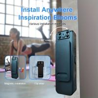 Cámara de visión nocturna gran angular, cámara portátil con audio USB para grabación prolongada, grabadora de video para reuniones con micrófono, ciclismo, deportes, viajes. No necesita WiFi, no incluye tarjeta TF/SD. - details 4