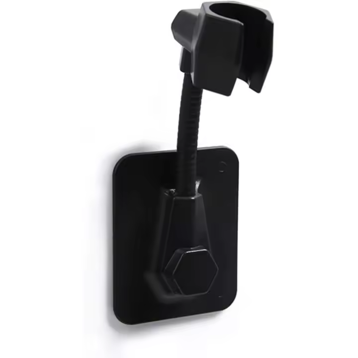 Soporte de ducha de plástico universal autoadhesivo Soporte de ducha de plástico sin perforación Accesorio de ducha de montaje en - 1