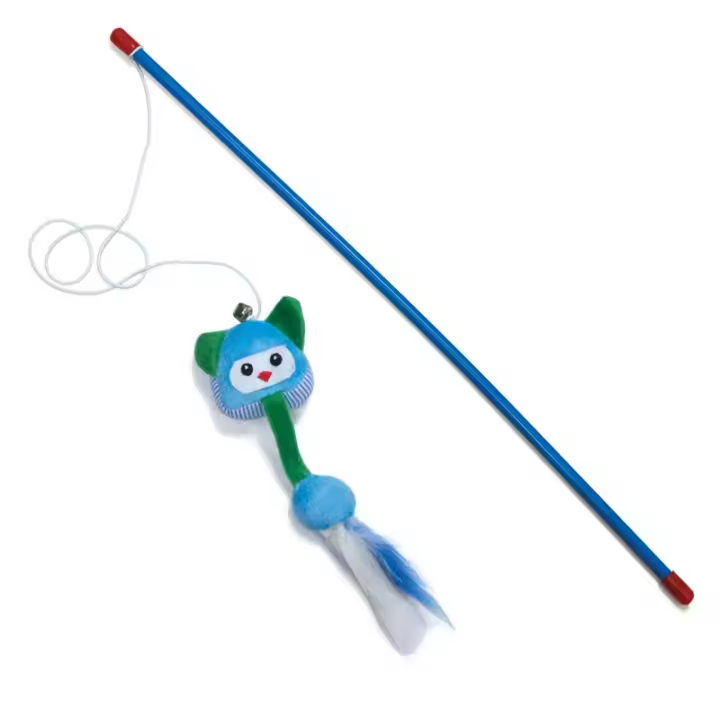 Juguete para Gato Palo con Ratón Azul de 47cm para Satisfacer Su Instinto de Caza Arquivet - 1