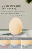 Lámpara Nocturna Recargable LED Para Cuna Con Luz Blanca Cálida Iluminación Dimmable Para Dormitorio Y Bebé Incluye Batería - details 6