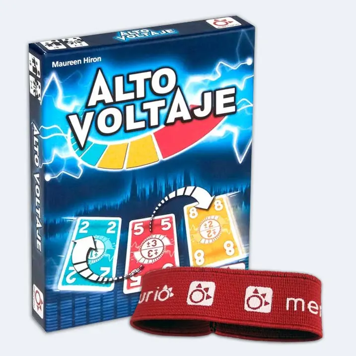 Alto Voltaje, juego de cartas educativo para aprender cáculo matemático, abj, Incluye Banda elástica gratis de regalo, Mercurio - 1
