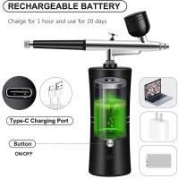 Compresor De Aerógrafo Para Uñas 7.4V Portátil Para Arte De Uñas Y Pintura De Manualidades Herramienta De Compresor De Aerógrafo - details 0