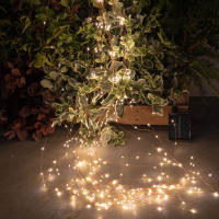 Luces De Arbol De Navidad RGB Con Timer De Batería LED Para Exterior Decoración De Jardín Casas Fiestas Bodas Ornaments Incluye Pilas AA - details 3