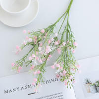 5 Tenues De Flor Artificial Gypsophila Para Boda Navidad Decoración De Hogar Vaso Fotografía Propiedad Color Simulación Plantas Material Plástico - details 3
