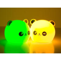 Lámpara nocturna infantil animales – Panda, Conejo o Gatito, Luz quitamiedos con mando a distancia o control táctil - details 3
