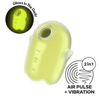 SATISFYER GLOWING GHOST SUCCIONADOR CLITORIS Y VIBRADOR BRILLA EN LA OSCURIDAD JUGUETES SEXUALES - details 1